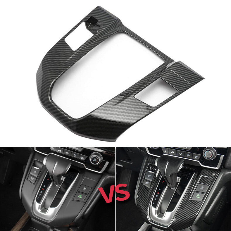 Carbon fiber style console shift panel cover trim for 2017-2022 for Honda CR-V n