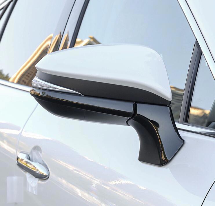 for Toyota for Sienna 2021-22 Glossy Black Rearview Side Mirror Strip Cover Trim 4P