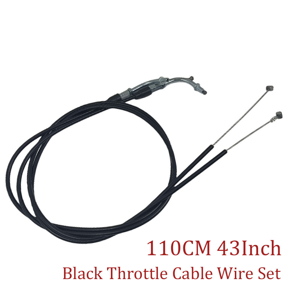 110cm 43-inch Black Throttle Cable Kit for Harley Sportster XL883 XL1200- n