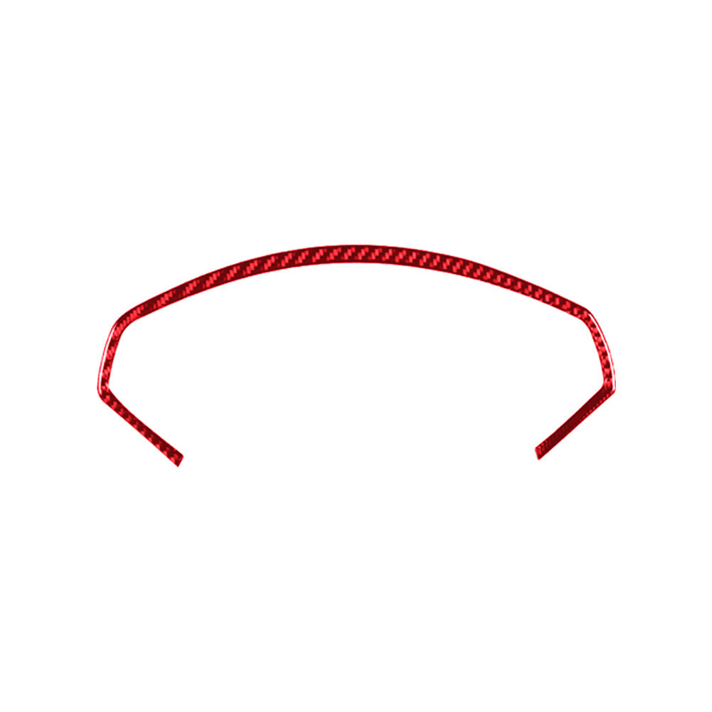 Carbon fiber red interior steering wheel cover trim for Ford for Mustang Mach-E