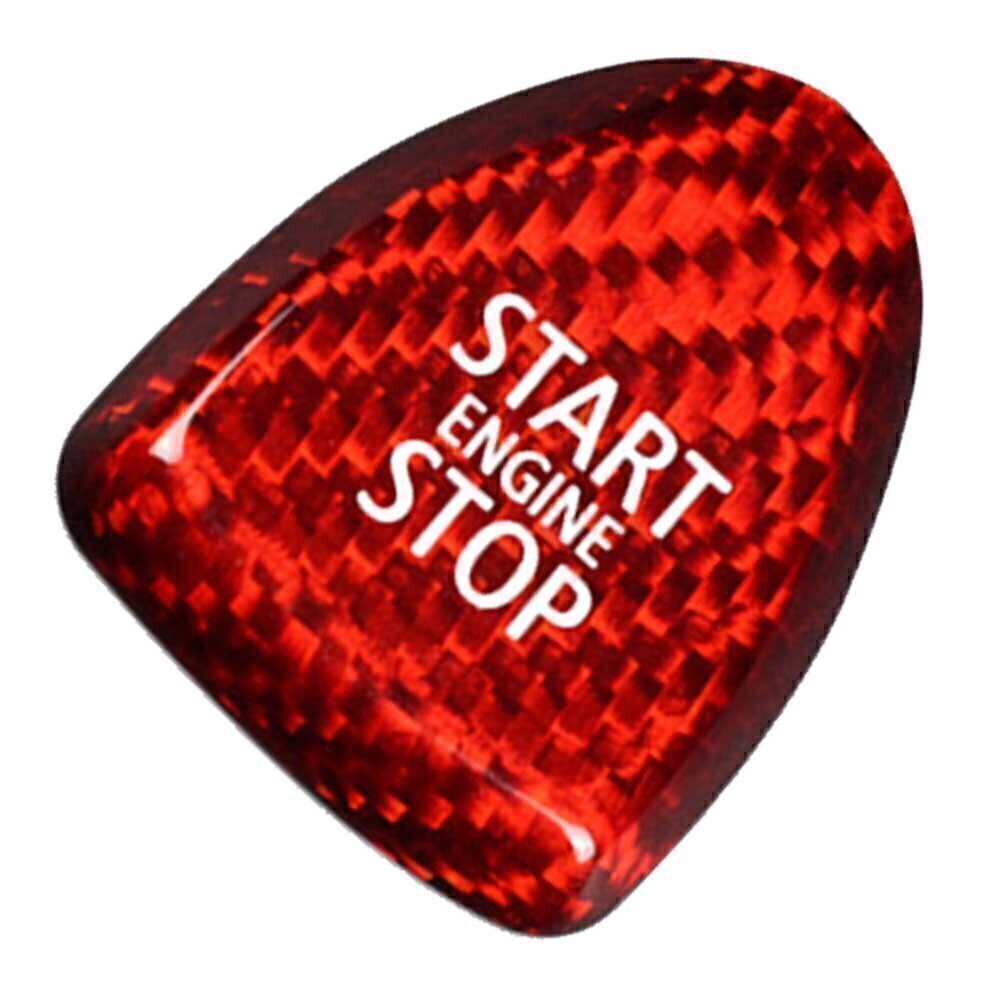 for MINI F54 F55 F56 F57 F60 Cooper S JCW Carbon Fiber Start Button Cover Trim