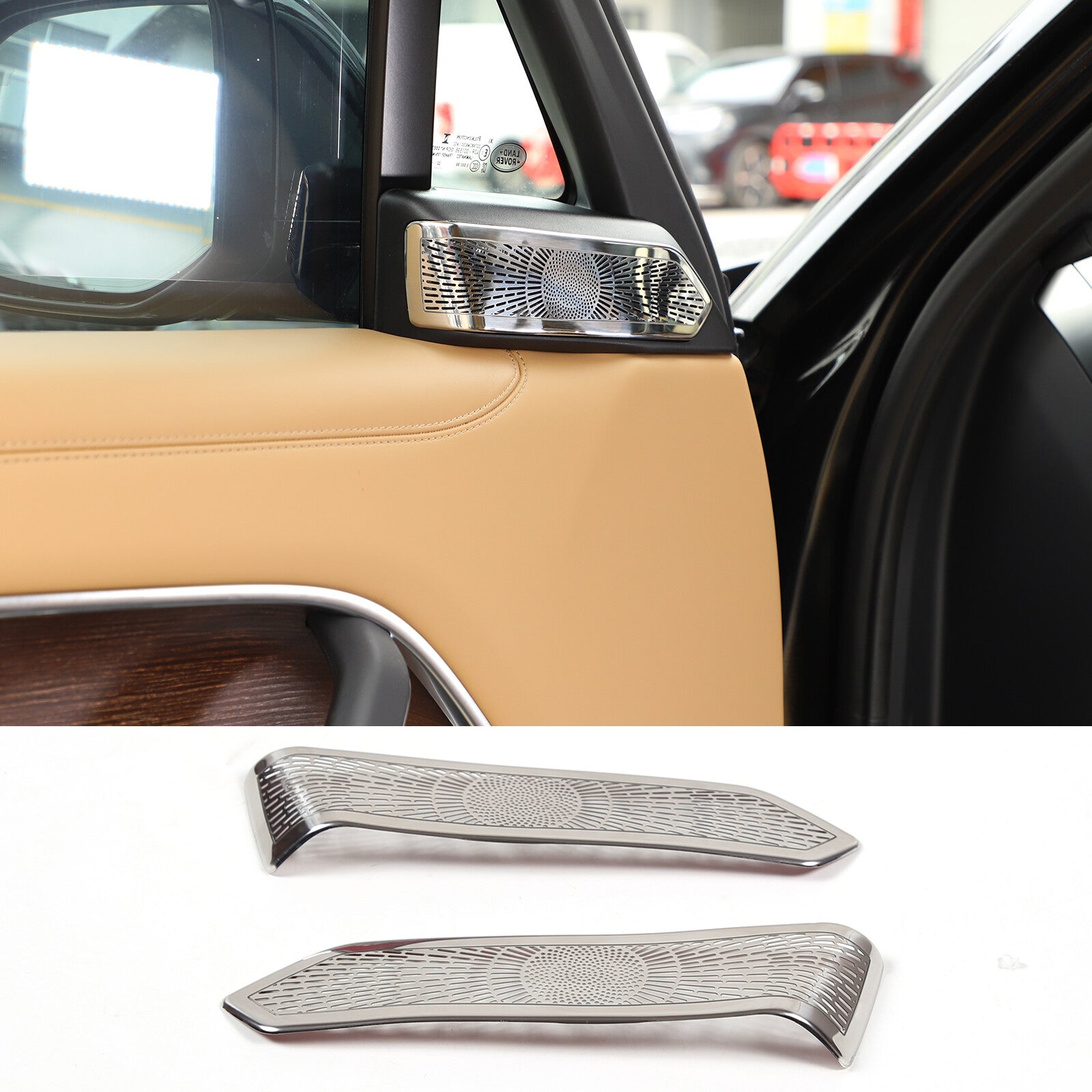 Gloss Black Navigation Screen Upper Strip Sticker for Frontier 2005 - 2021- v
