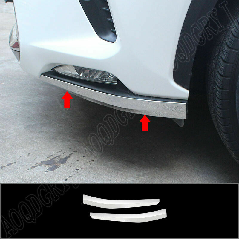for Lexus NX300 300H 2018-2021 CHrome Front Bumper Corner protection Cover Trim