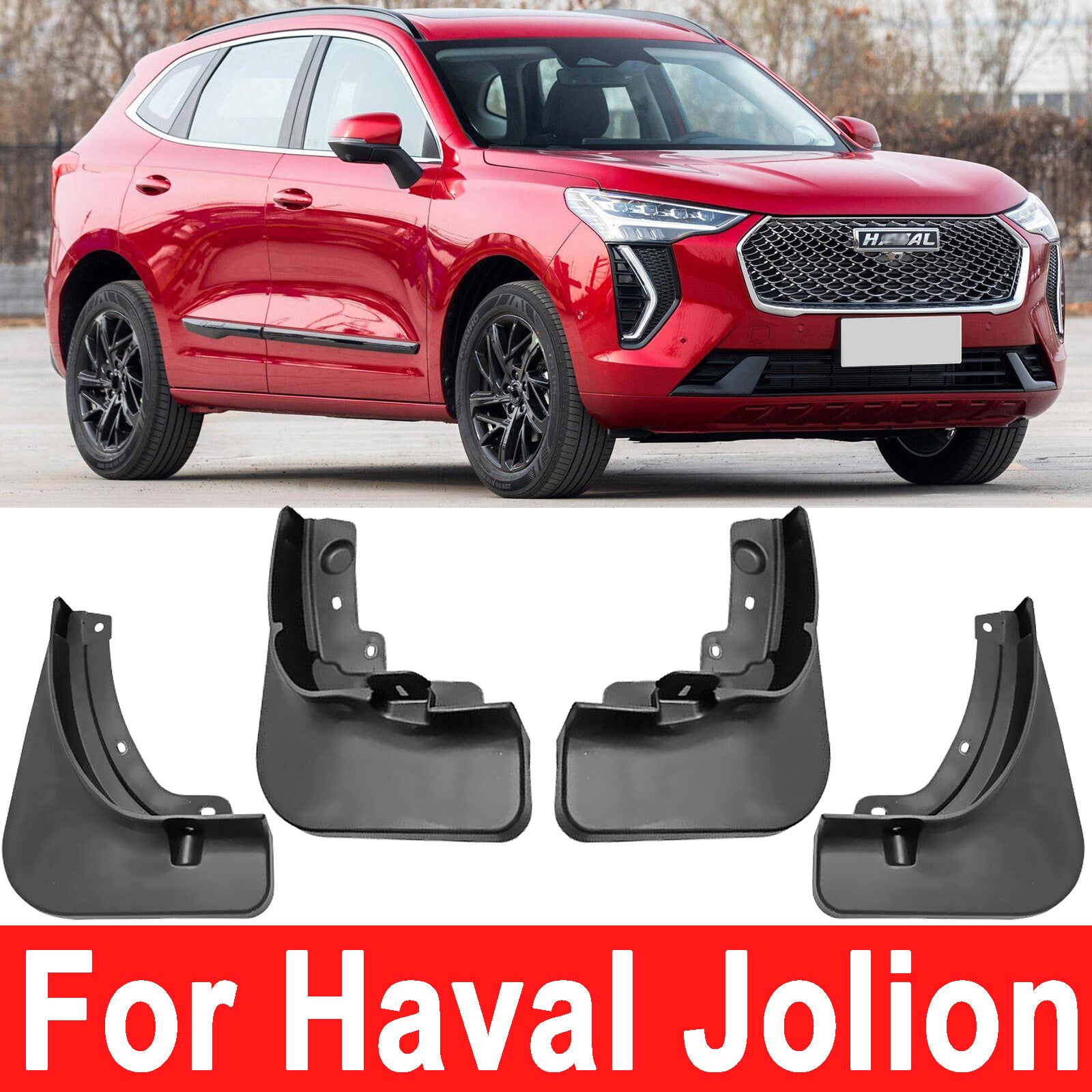 Front & Rear Splash Guards Mud Flaps for Haval Jolion 2021 2022 SUV Fender Liner Q