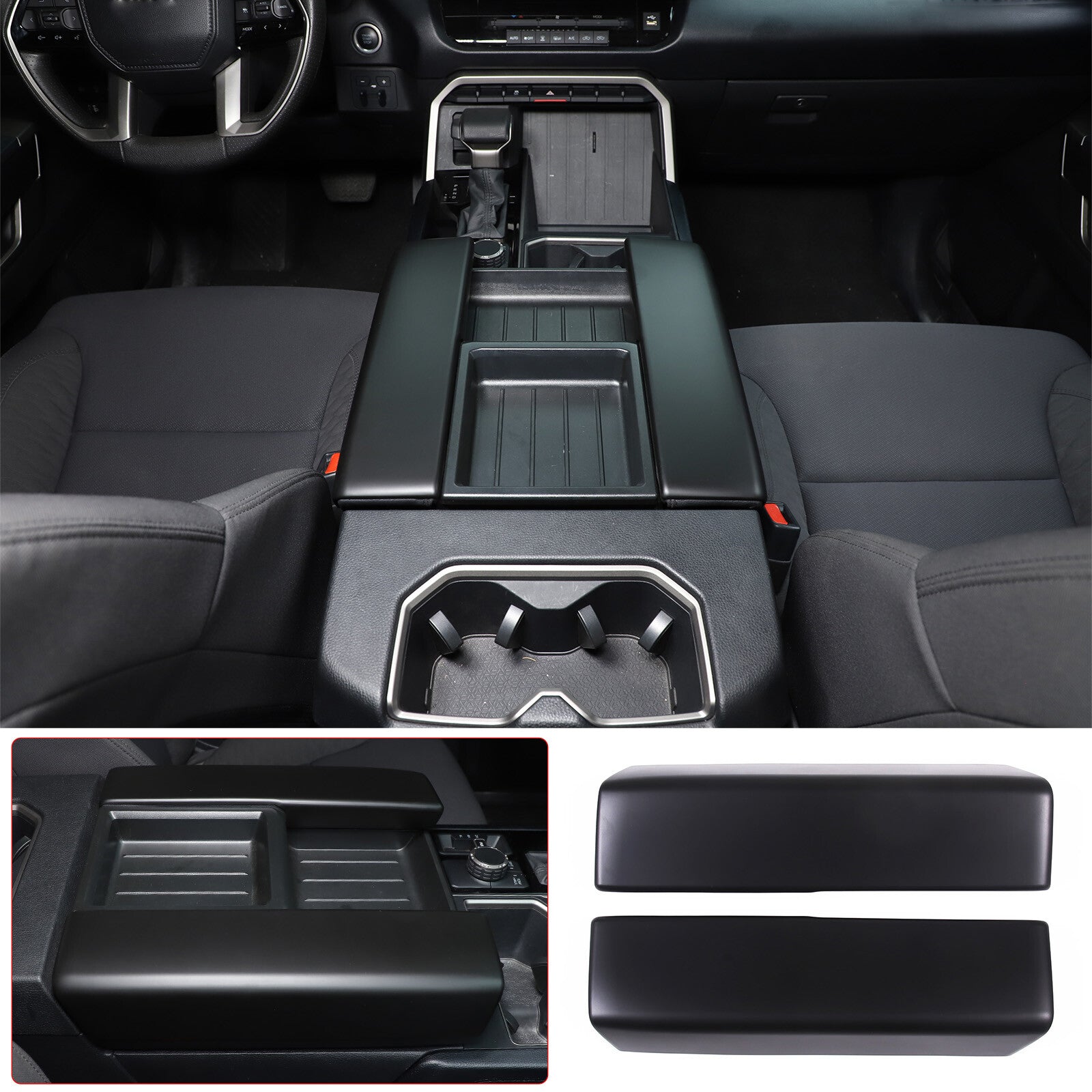 ABS carbon fiber air conditioning mode button frame decoration suitable for Corvette C7 2014-2017- v