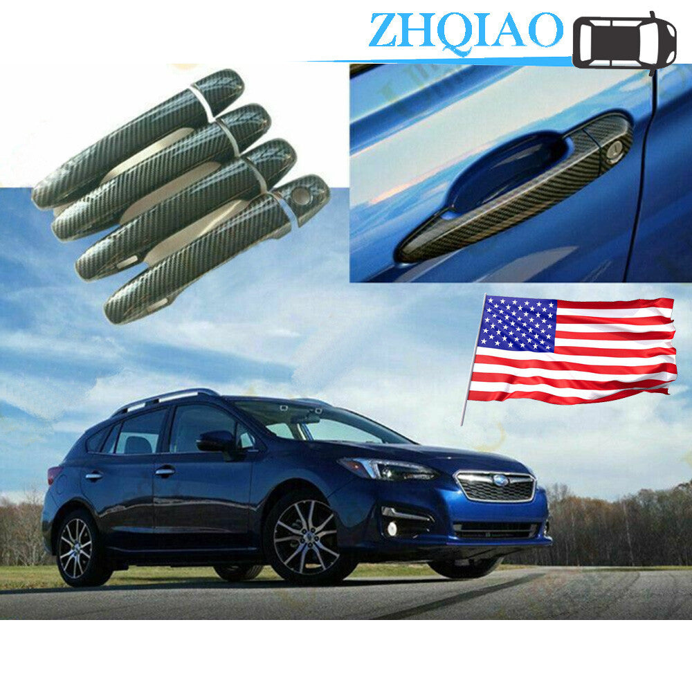 For 09-18 Venza 10-18 wish 11-20 for Sienna Carbon Fiber Door Handle Covers Keyless
