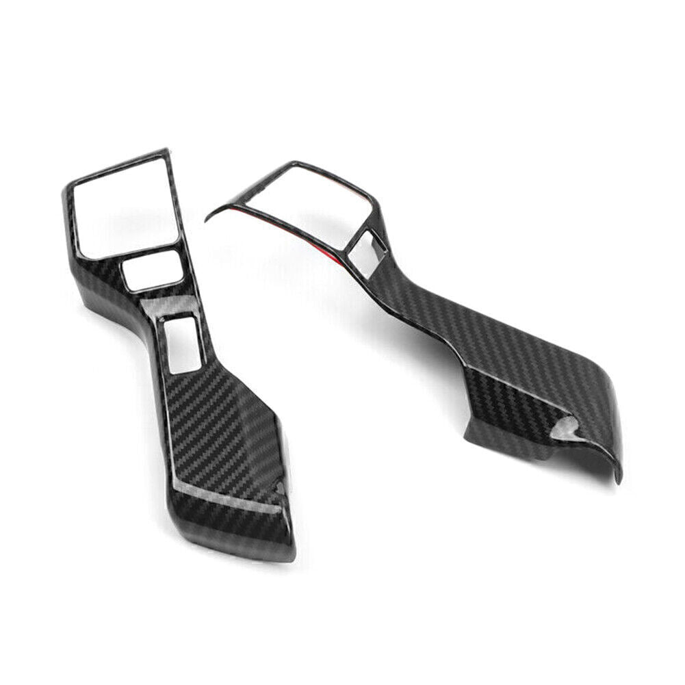 Fit 2014-2020 for Toyota TUNDRA Carbon Fiber ABS Interior Steering Wheel Cover Trim