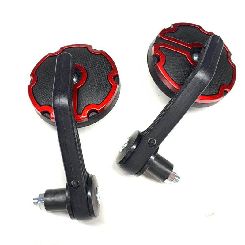 2-piece pole-mounted round rearview mirror for motorcycles and electric scooters - n