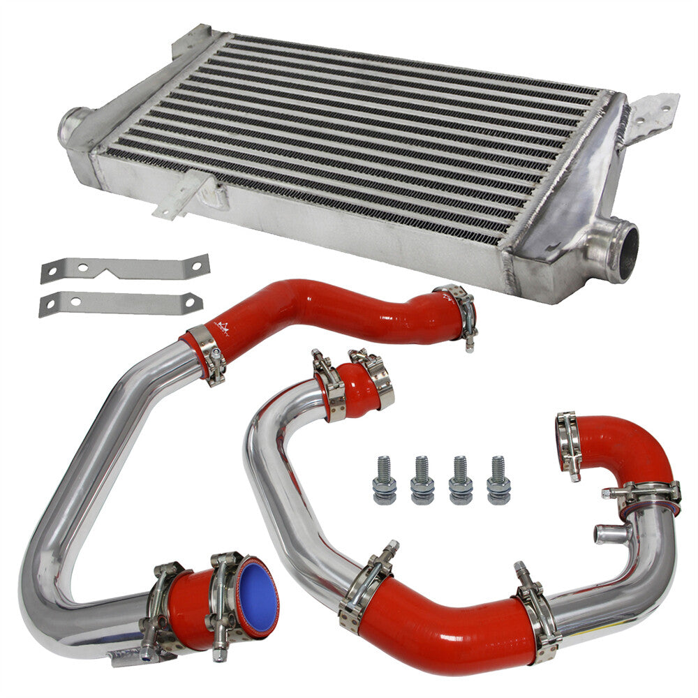 Upgrade Front Mount Intercooler Kit for Audi A4 1.8T Turbo B6 Quattro 02-06 Red