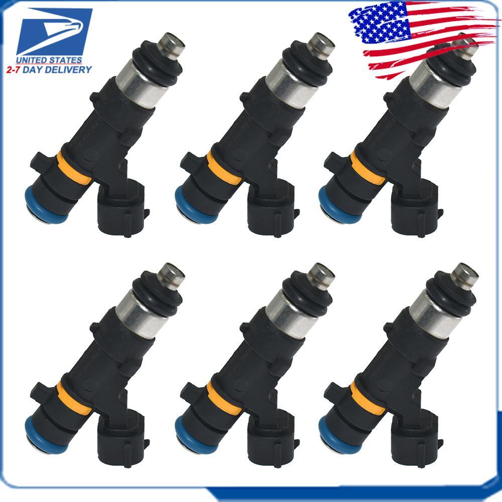 6x Fuel Injectors 0280158042 for Infiniti FX35 M35 G35 Murano 350Z 3.5L Series