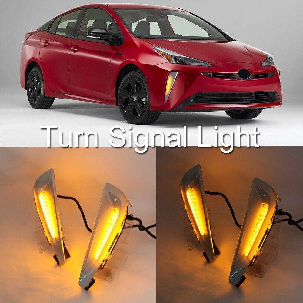 LED DRL Daytime Running Light Fog Lamp Assembly Fit for Toyota Prius 2019-2022