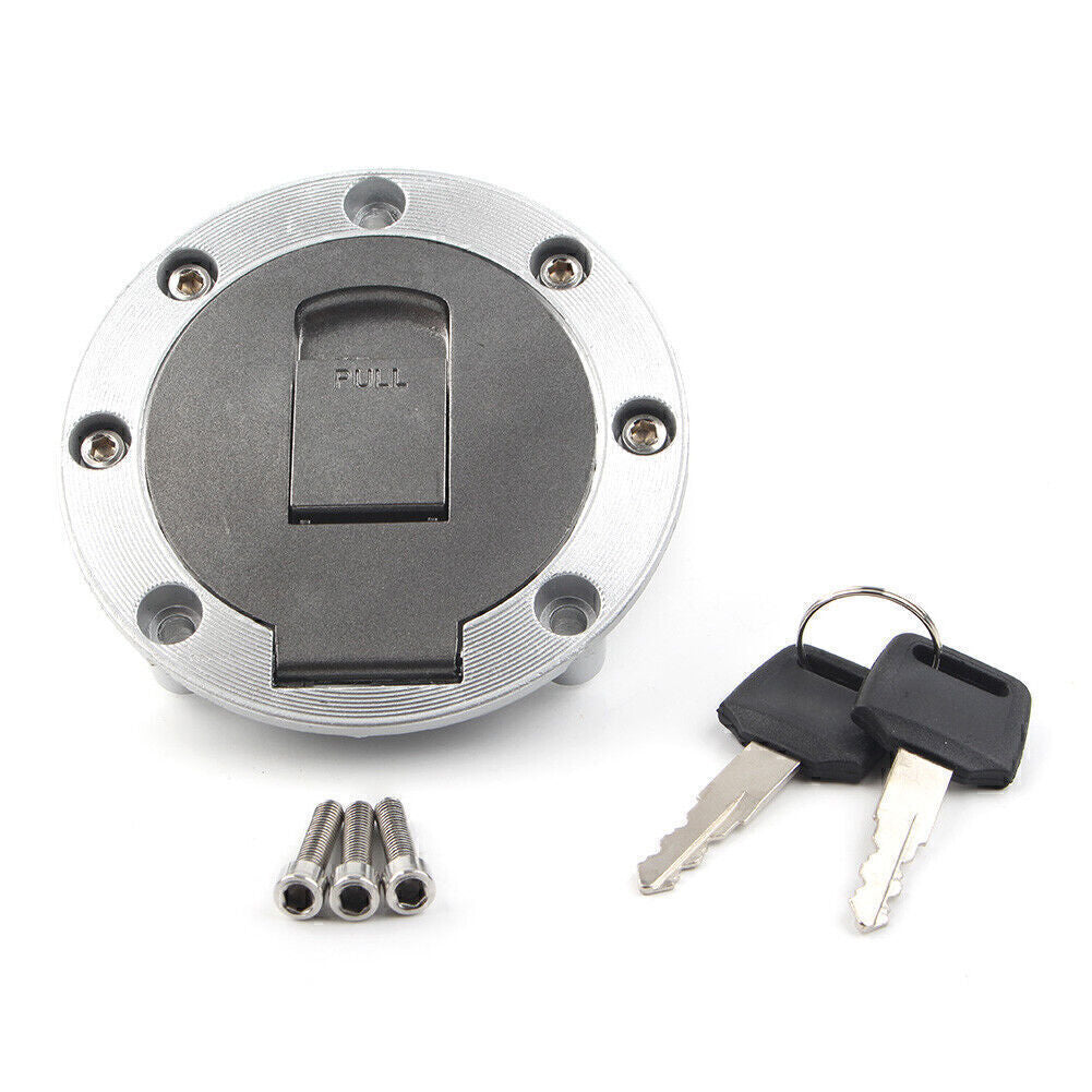 7 Hole Fuel Gas Tank Cap Lock w/ Key Fit for Yamaha FZR250 FZR400 FZR600 750 /1000