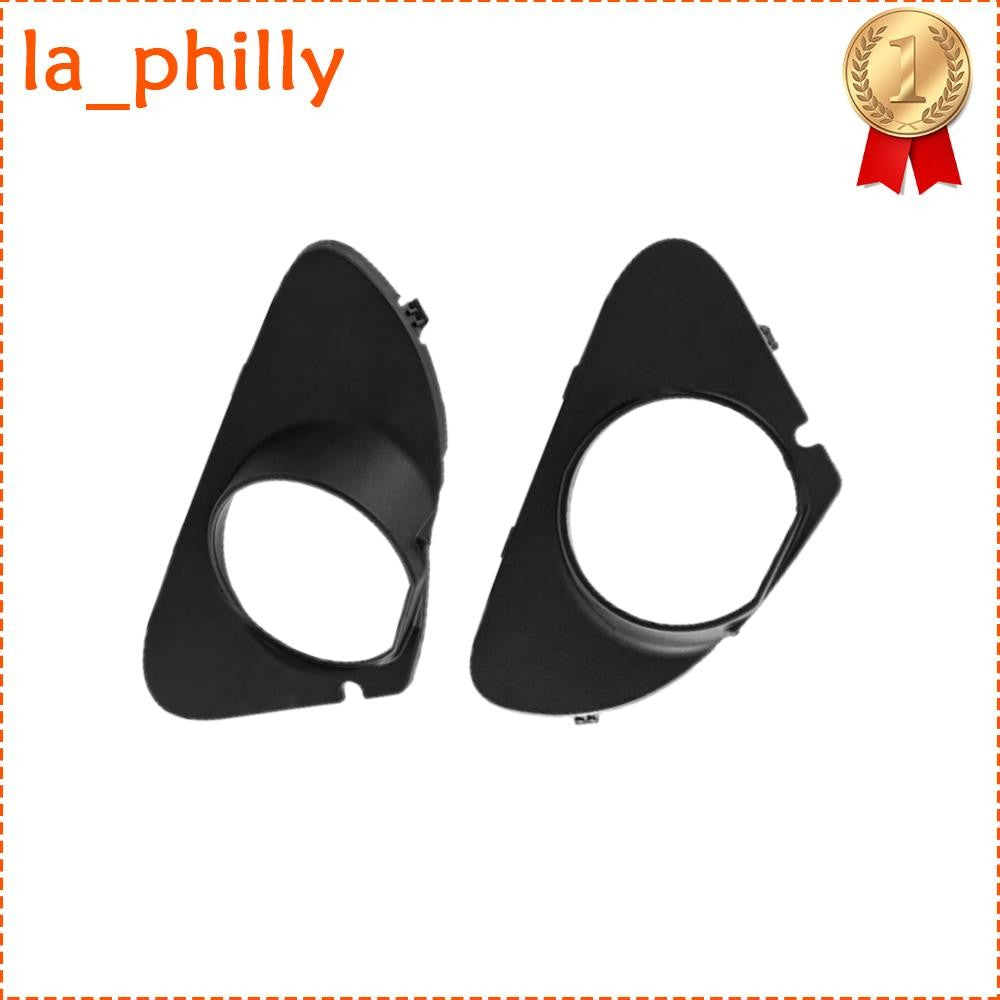 For 645CI 650I 650Ci 645 Left + Right Front Bumper Fog Light Lamp Covers Frame