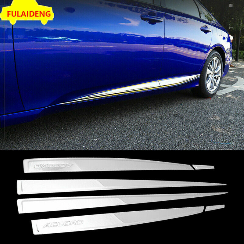 for Honda 10th Accord Sedan 2018-2021 Chrome Side Door Body Molding Cover Trim
