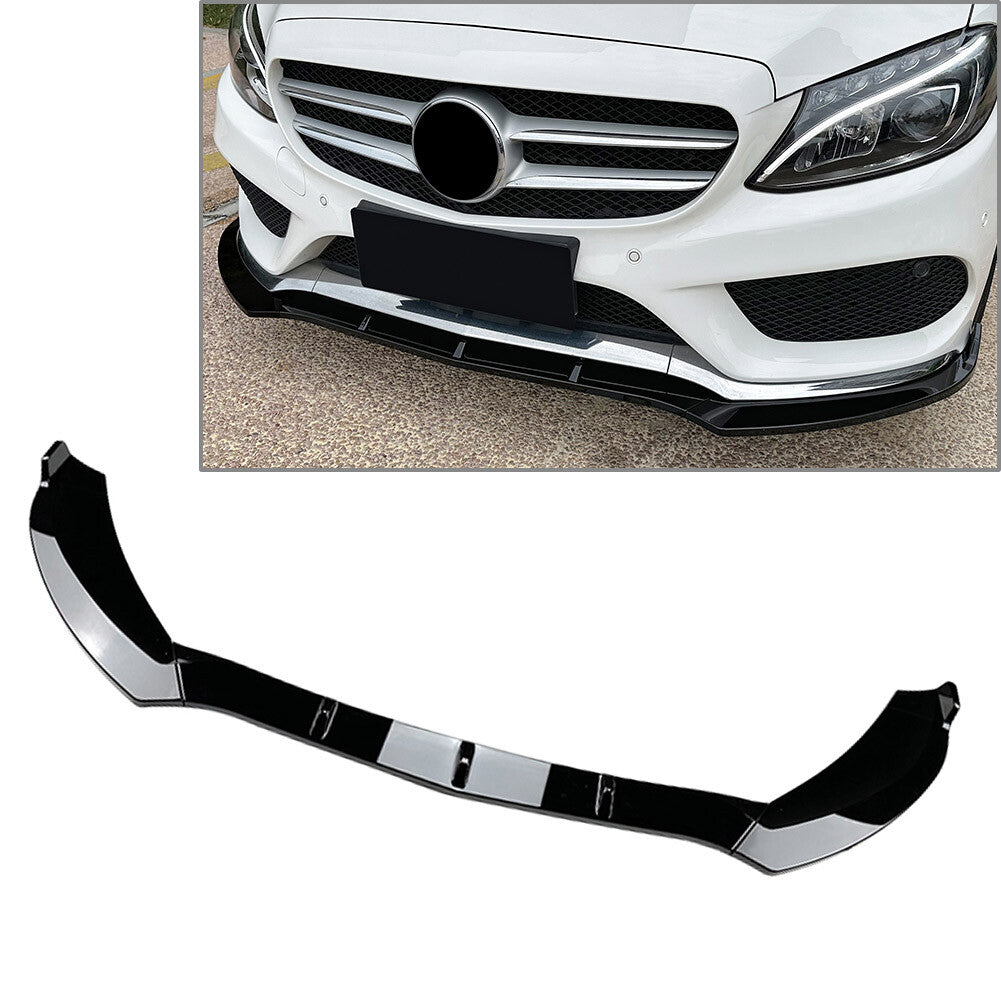 for Mercedes Benz C Class W205 Car Front Bumper Lip Splitter Spoiler Body Kit Q