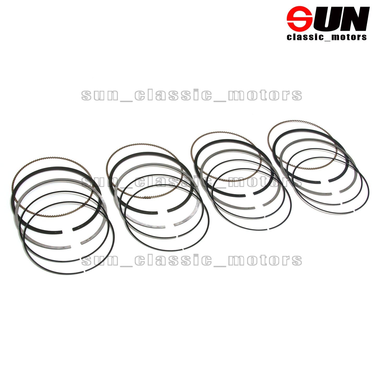 4-Piece Piston Ring Kit STD for MINI 330i Cooper S F30 F56 G20 G30 B46 B48 2.0T-