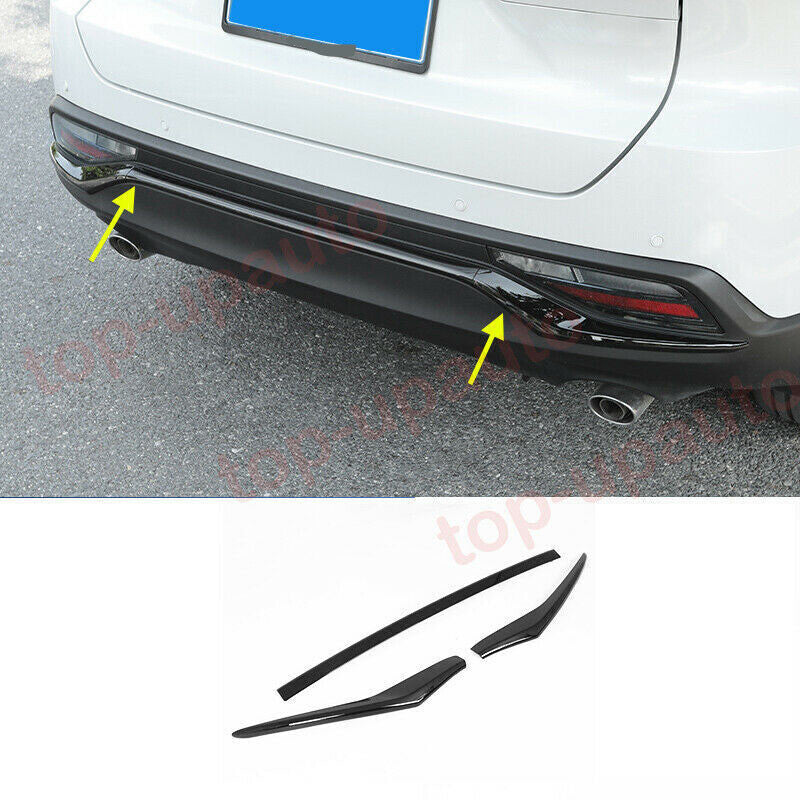 for Toyota Venza 2021-23 Black ABS Rear Lower Bumper Cover Strip Guard Cover 3x