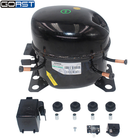 220V Car Refrigeration Air Compressor R134a Fridge Freezer Marine Solar ADW66 v
