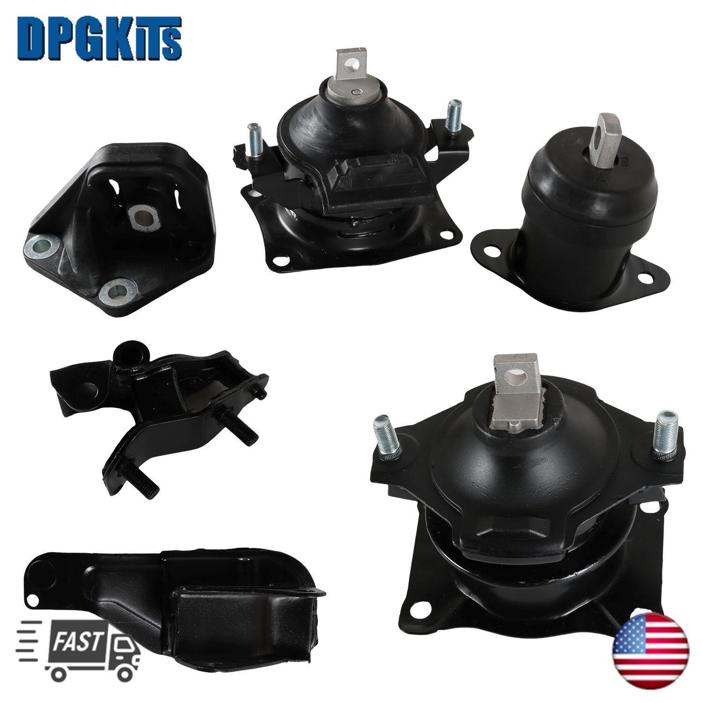 6PCS Engine Motor Trans Mount Set Fits 2003-2007 for Honda Accord 2.4L Automatic