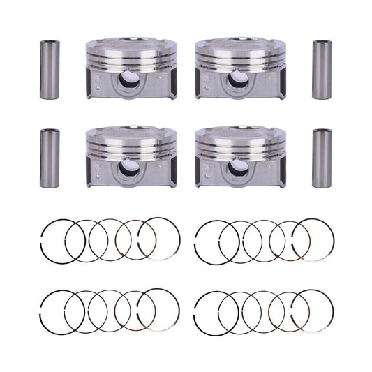 4 Piston & Rings kit Assembly for Hyundai 2012-2016 for Kia Accent Rio 1.6L DOHC n