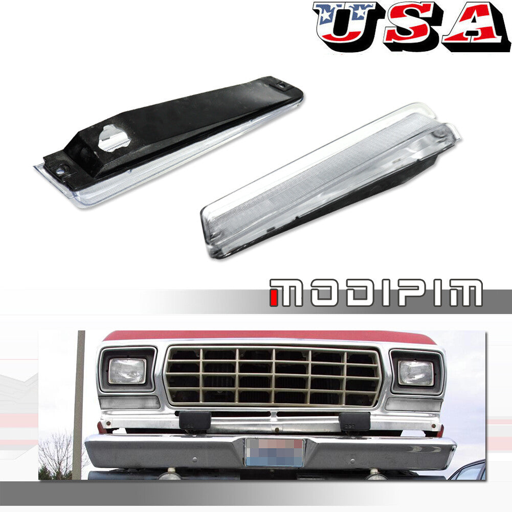 For 73 - 79 for Truck 78 - 79 for Mustang Clear Front Turn Signal Light Housing Kit - v