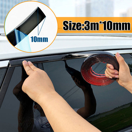 Car Side Door Black Strip Bumper Protector Trim Tape Sticker Accessories