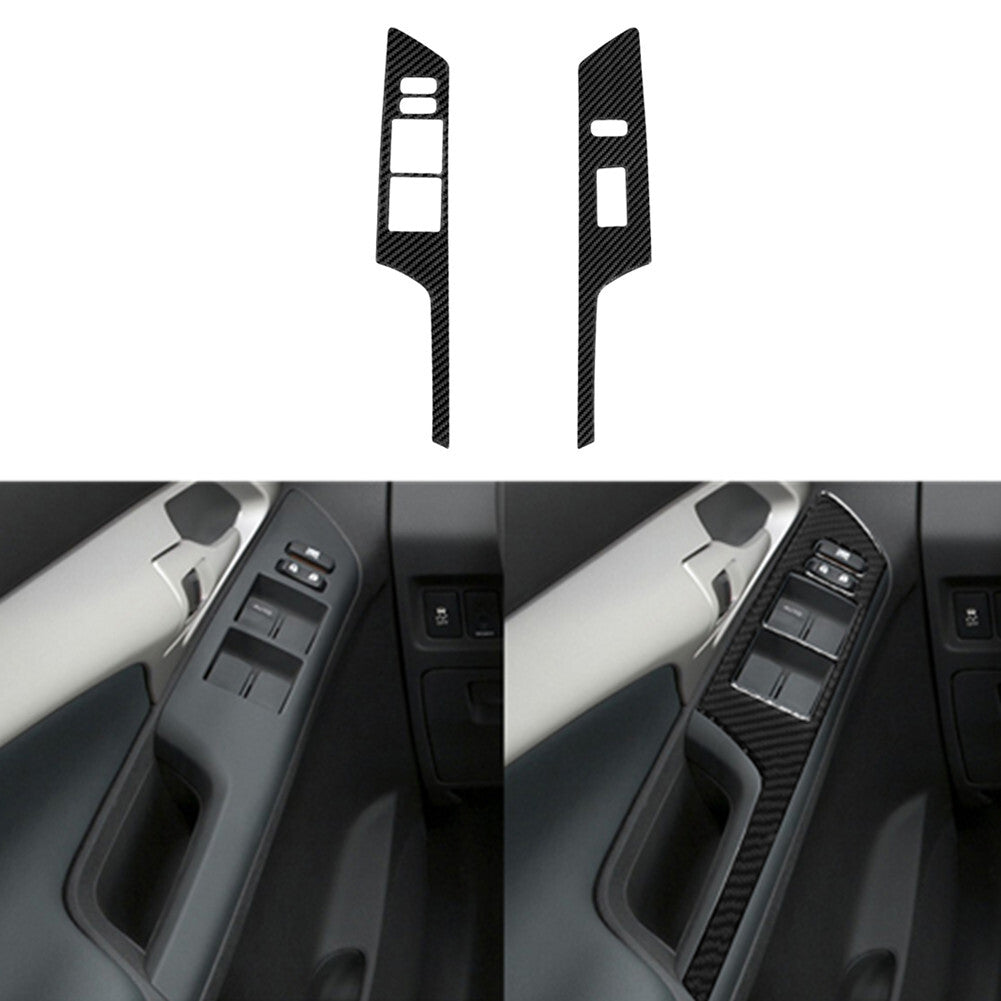 3x Carbon Fiber Center Console Trim Strip For C Class W204 2007-10 v