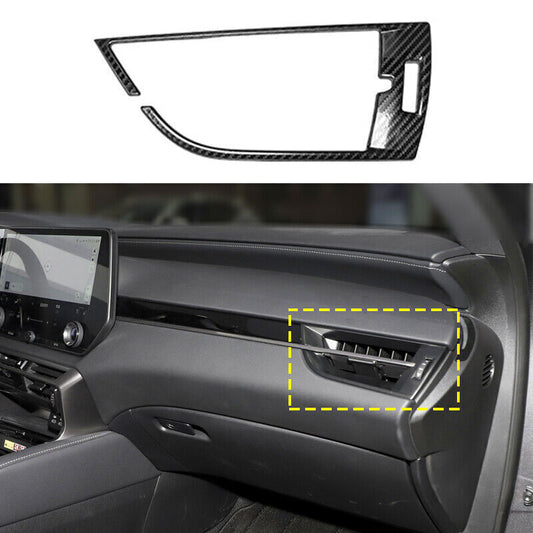 Carbon Fiber Steel Console Right Air Outlet Vent Trim for Lexus RX500h 2023-2024