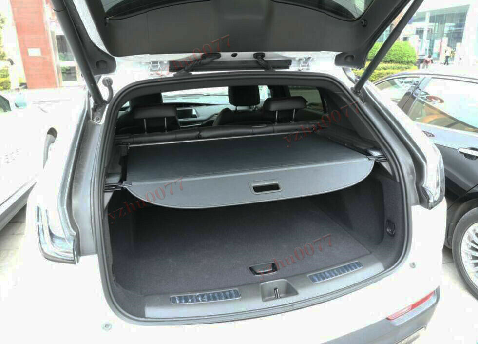 for Cadillac XT4 2019-2023 Black Rear Trunk Cargo Cover Luggage Security Shade