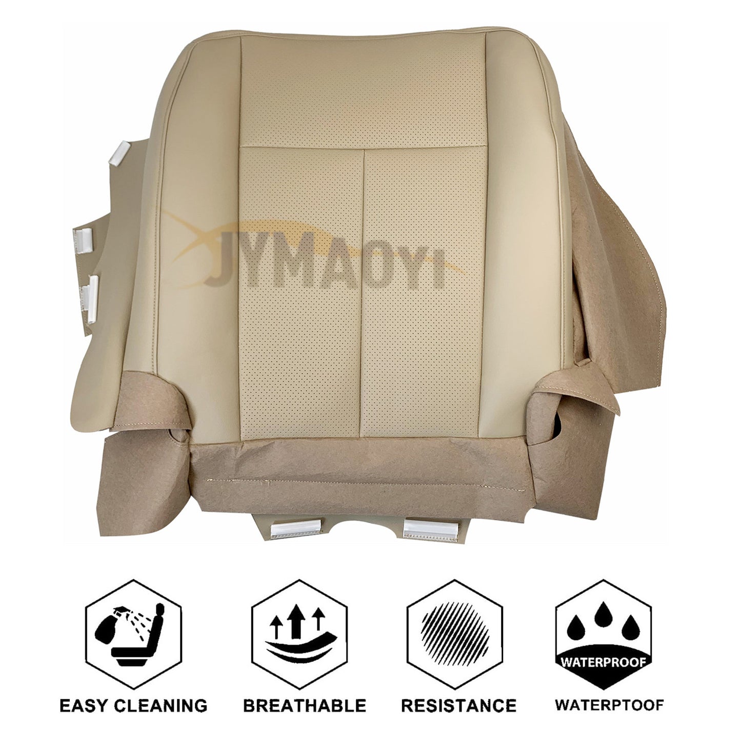 Perforated leather for 07-14 Expedition driver and passenger for seat covers, tan color. n