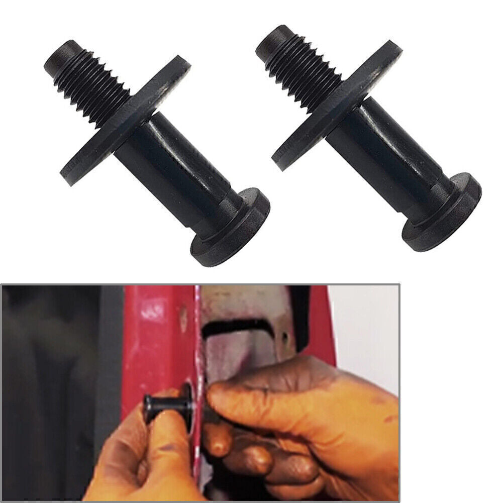 for Chevy for GMC for Cadillac for Hummer Black 2x Tailgate Door Latch Striker Bolt Set Q