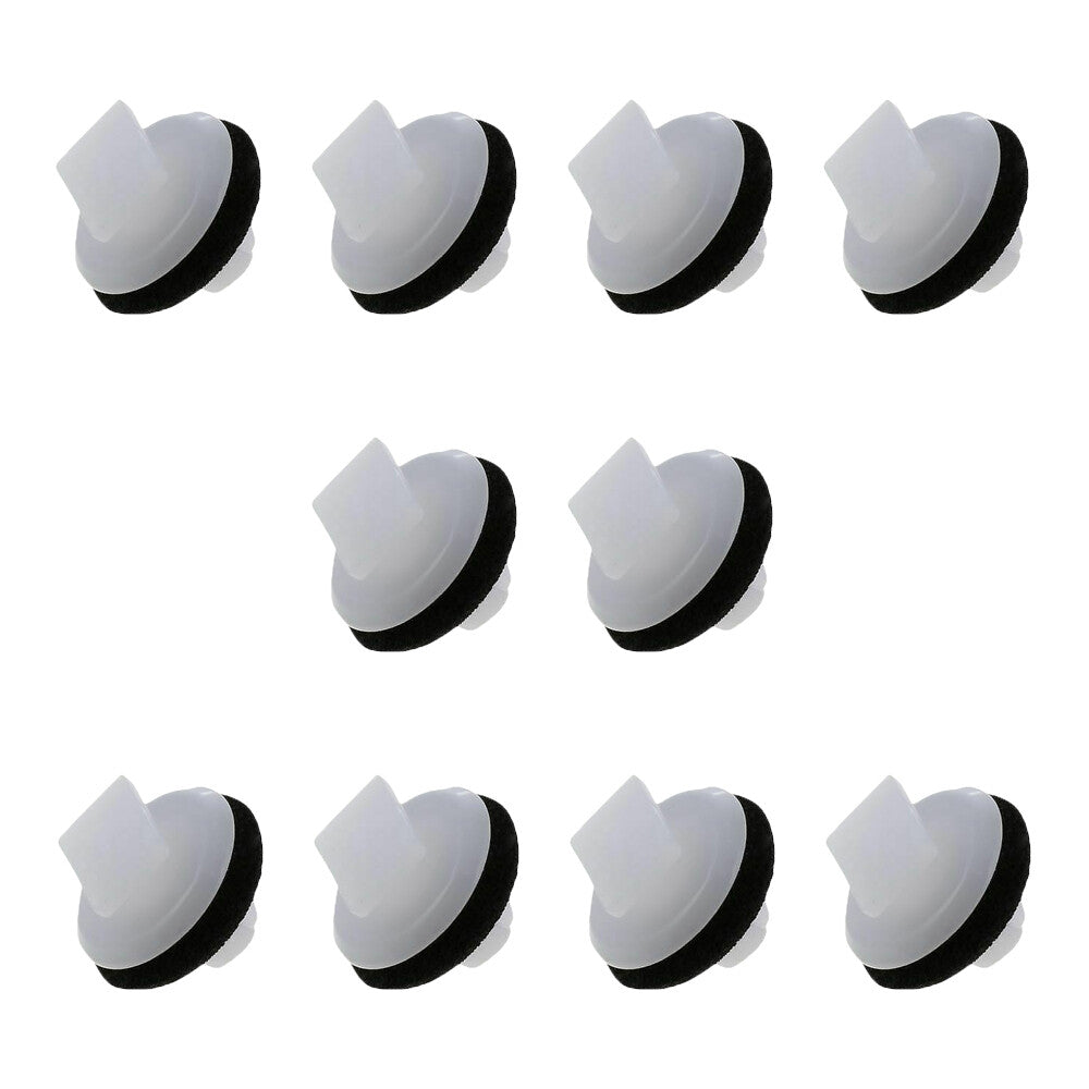 10Pcs Door Trim Panel Push-Type Retainer Fits for Nissan 11-18 76882-EW00B White
