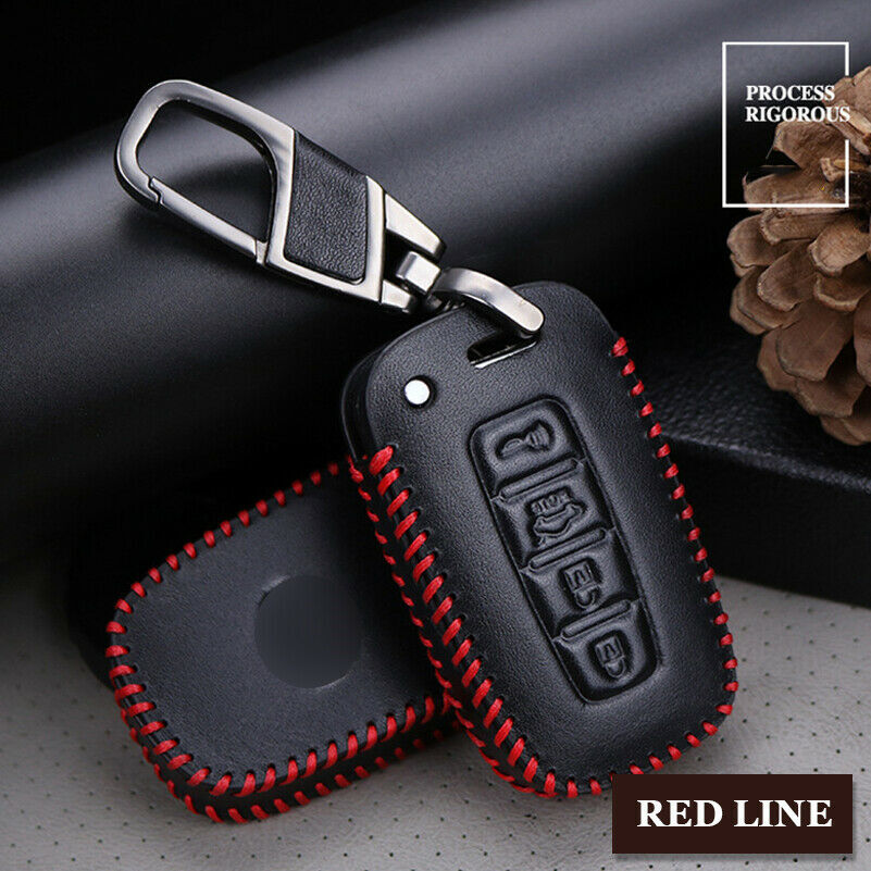 Leather for Smart Car Key Fob Case Cover Holder for Hyundai Sonata for Kia Optima Q