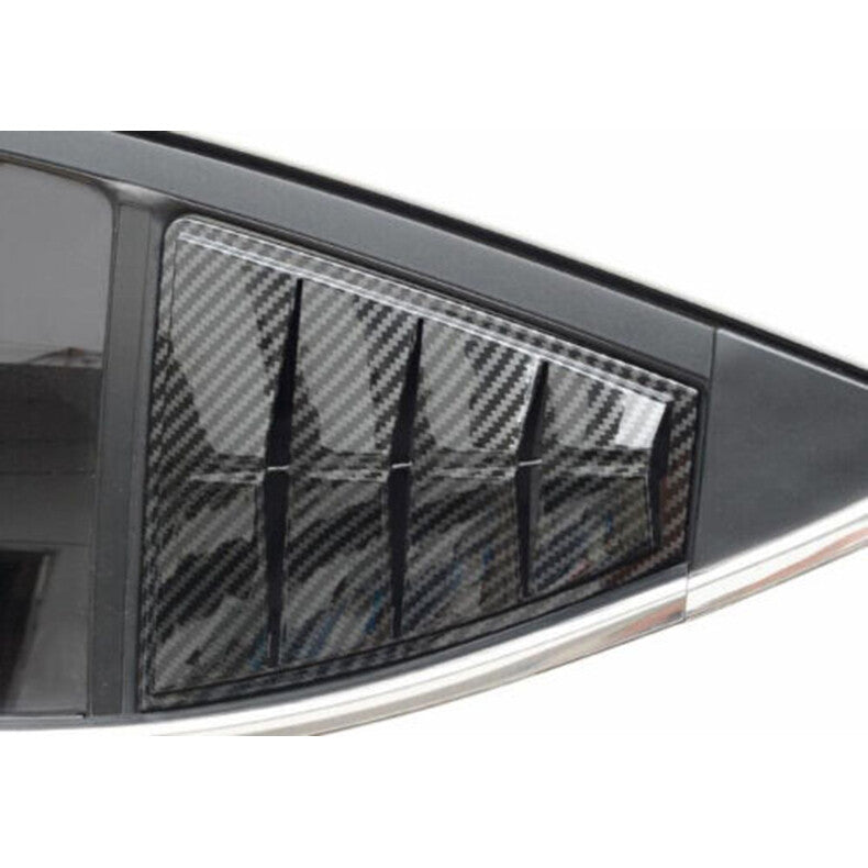 for Hyundai for Elantra 2017-2020 Carbon Fiber Side Vent Window Scoop Louver Cover