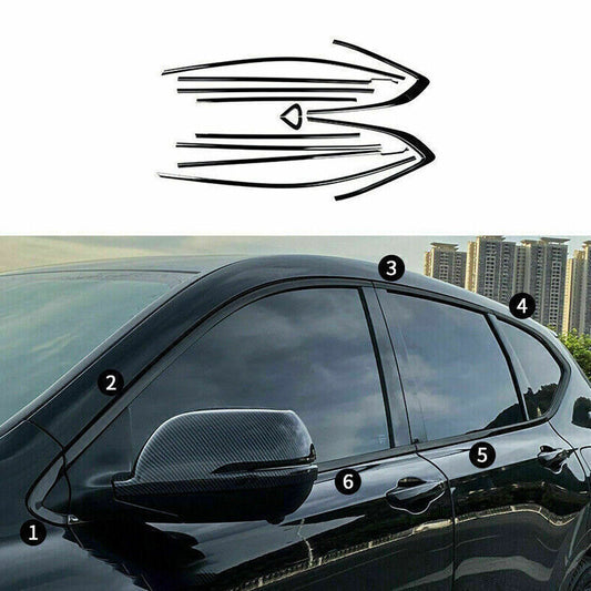 63mm/89mm carbon fiber and stainless steel dual exhaust pipe tail muffler tip trim - 1 piece