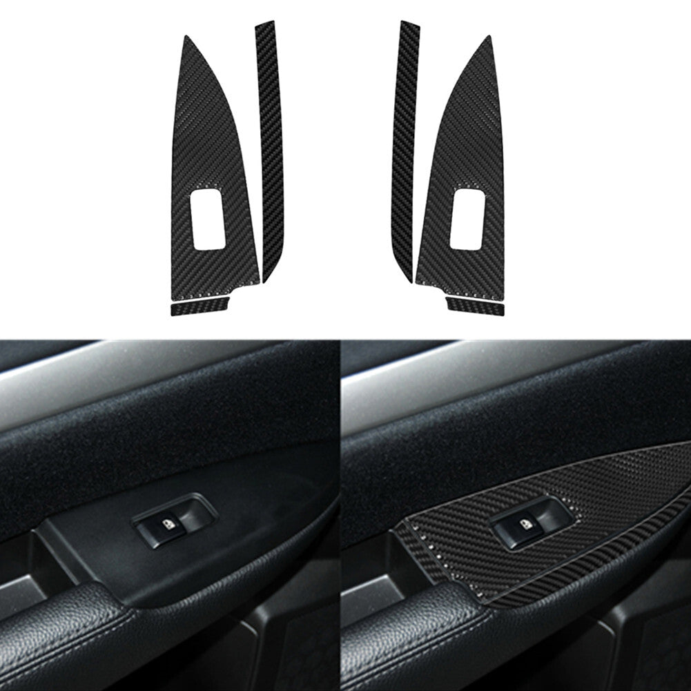 Red Carbon Fiber Below Climate Control Cover Trim for Acura TSX Type B 2009-2014 v