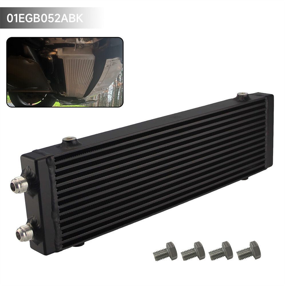 Universal Dual Pass Bar  Plate Oil Cooler 18.5x5.5x1.58 Core Large + Screws