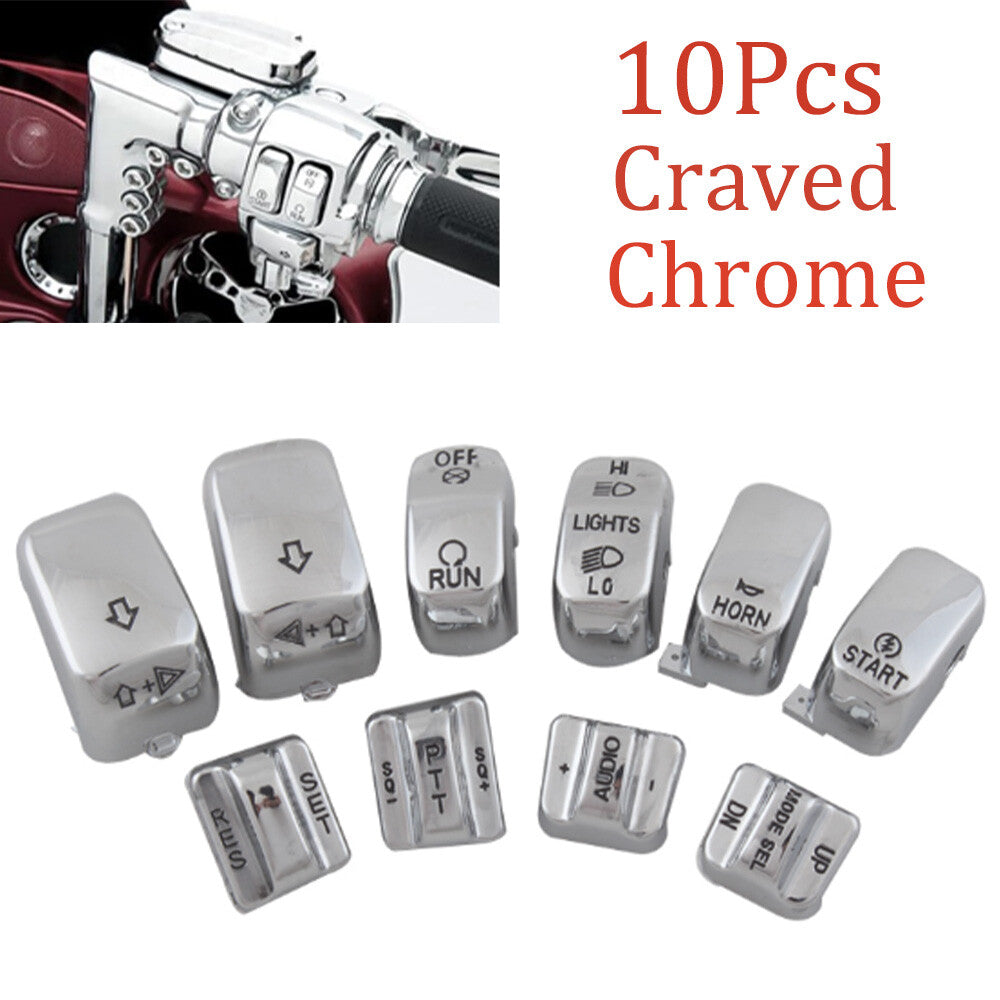 10 Handheld Control Switch Housings, Button Caps, for Harley Travel 96-13- n