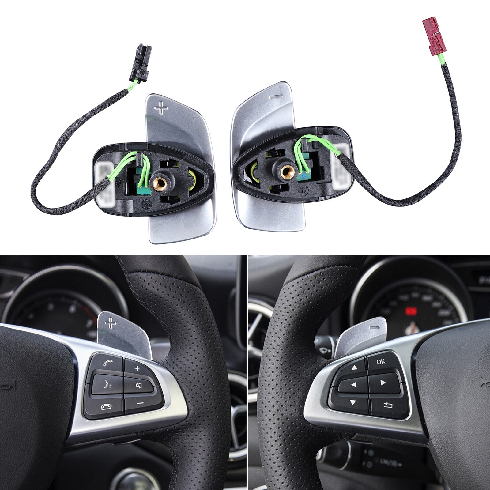 Steering wheel paddle shifter is compatible with the new W177 W205 W213 C238 CLS G-Class. n