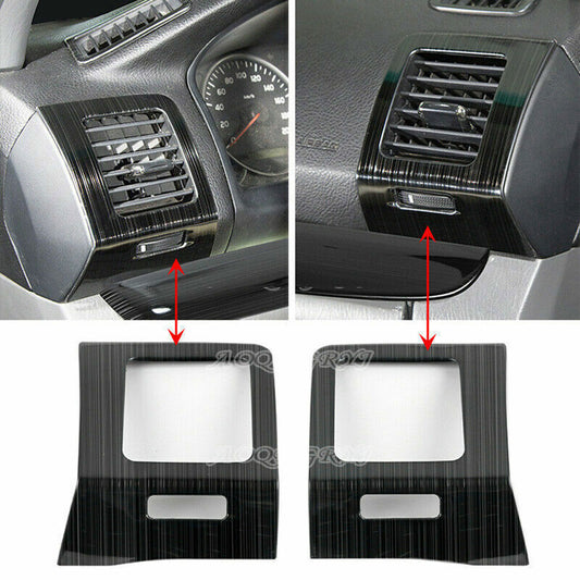 Black Front Side Air Vent Outlet Cover Trim for Toyota Prado LC/LC120 2003-2009