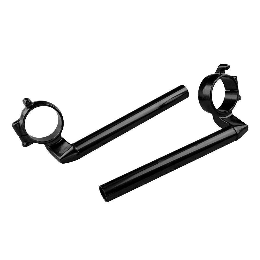 for Honda CBR600RR 2007 2008 2009 2010 12 Black 2x Motorcycle Clip On Handlebar Q