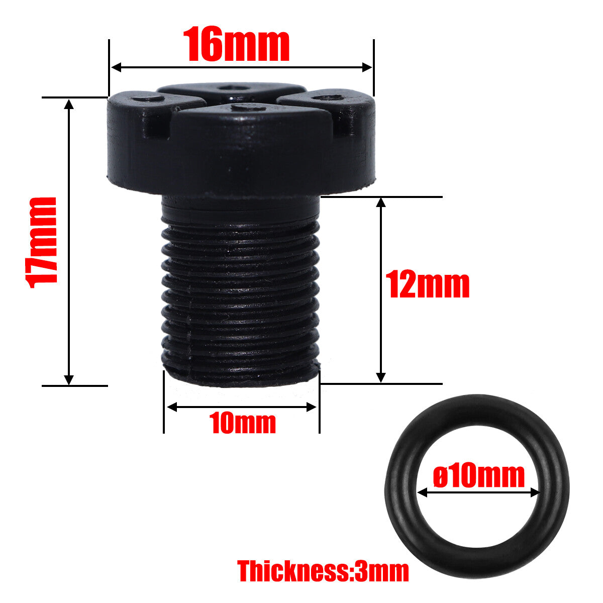 4X Bleeder Screw for BMW F30 F80 Coolant Air Valve Bolt Radiator Cap Vent Fixing
