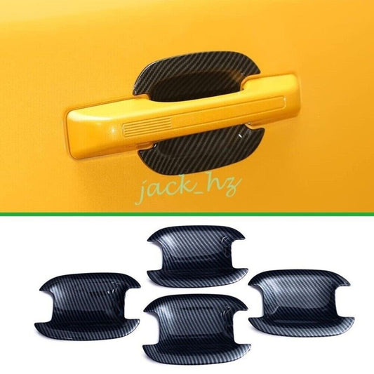 Fits For Bronco Sport Carbon Fiber Door Handle Surrounds Trims Accessories n