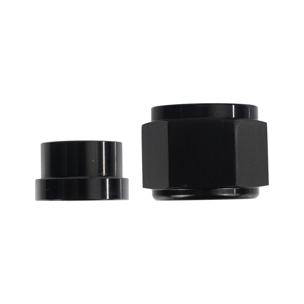 12AN Hard Wire Conduit Nut and Sleeve Fitting Adapter for 3/4 inch Hard Wire Aluminum Black