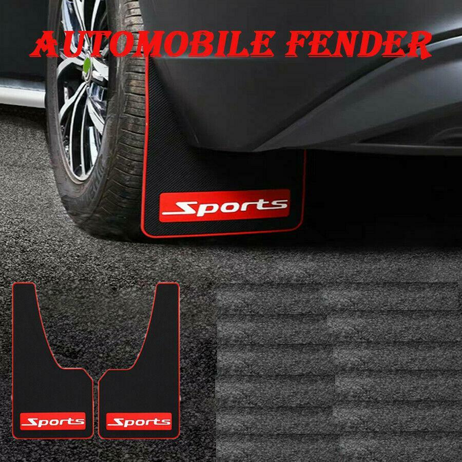 Suitable for cars and trucks, 2-piece universal rubber mudguards for splash protection. n