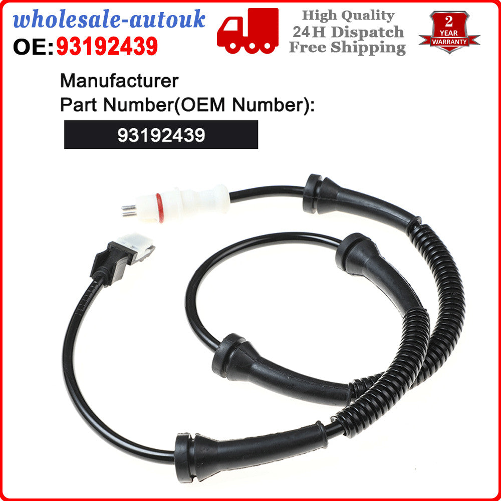 Front ABS Wheel Speed Brake Sensor 93192439 for Vauxhall Vivaro A for Renault for Nissan