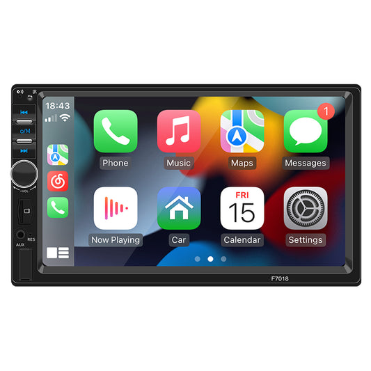 7in Car Radio Stereo Bluetooth For Carplay Android Auto Touch Screen Double 2Din Q