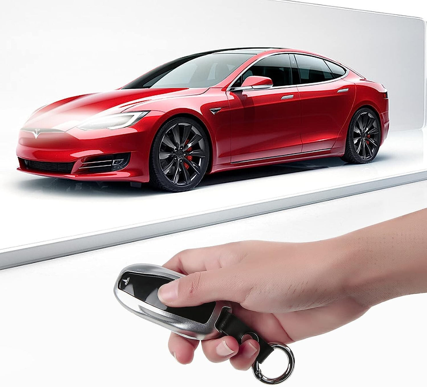 Car remote key chain protective case holder for Model 3 S Y- n