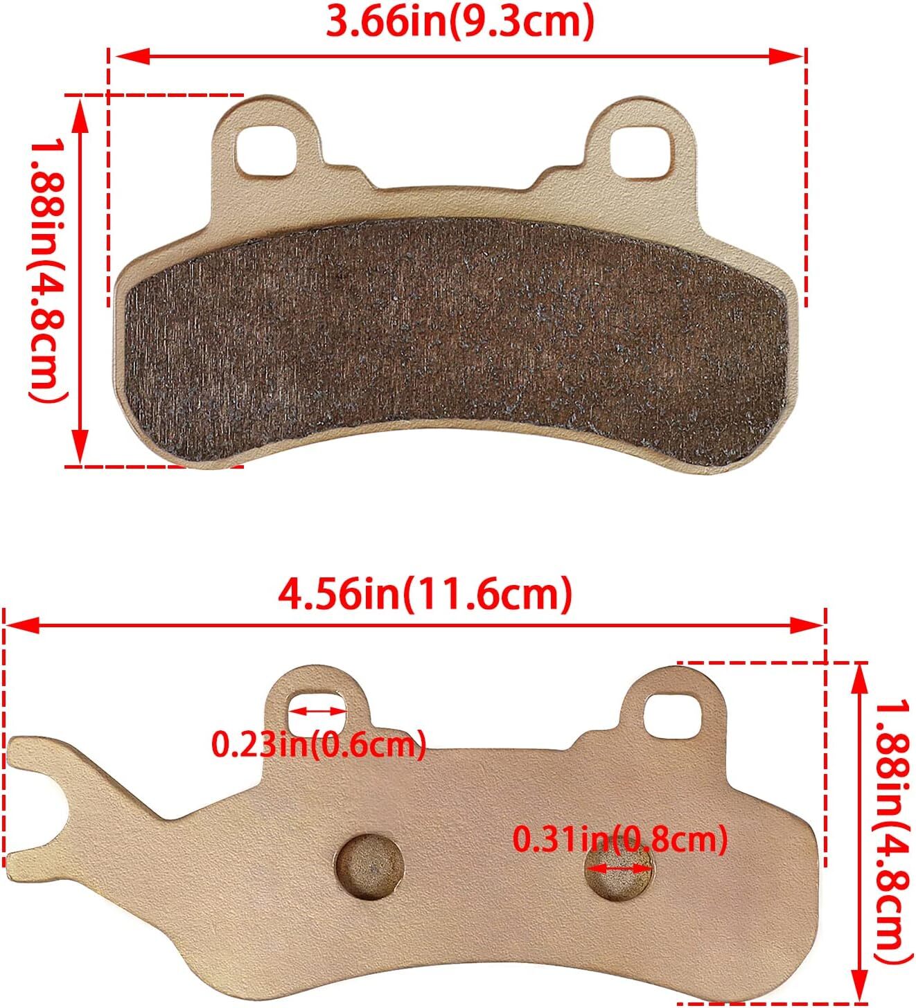 715900387 715900386 Brake Pads for Can-Am Maverick X3 Max 4x4 2017-2020