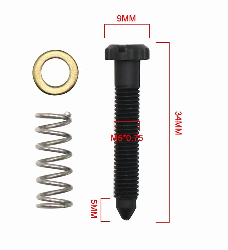 1PC Black Motorcycle Carburetor Idle Speed Adjustment Screw Plastic Regulator Q